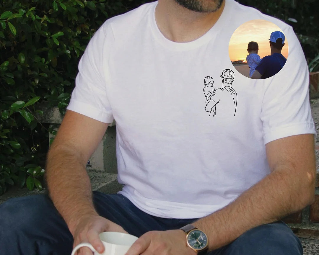 Custom Embroidered Dad Shirt, Gift for Dad from Daughter, Personalized Fathers Day