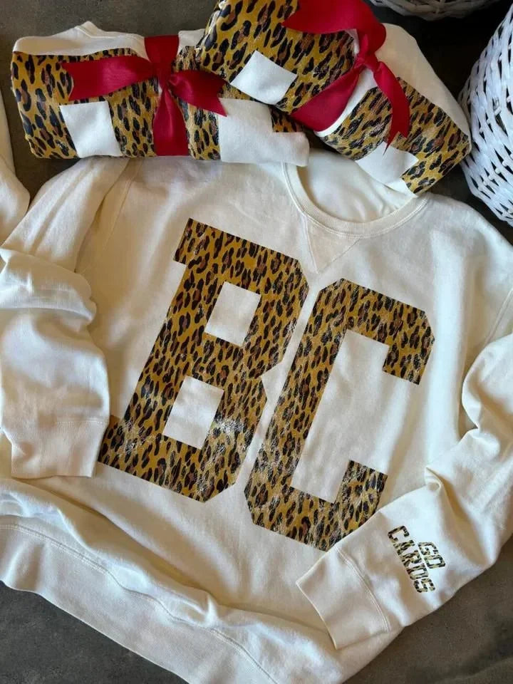 Bold Digit Varsity Sweater – Personalized Distressed Finish