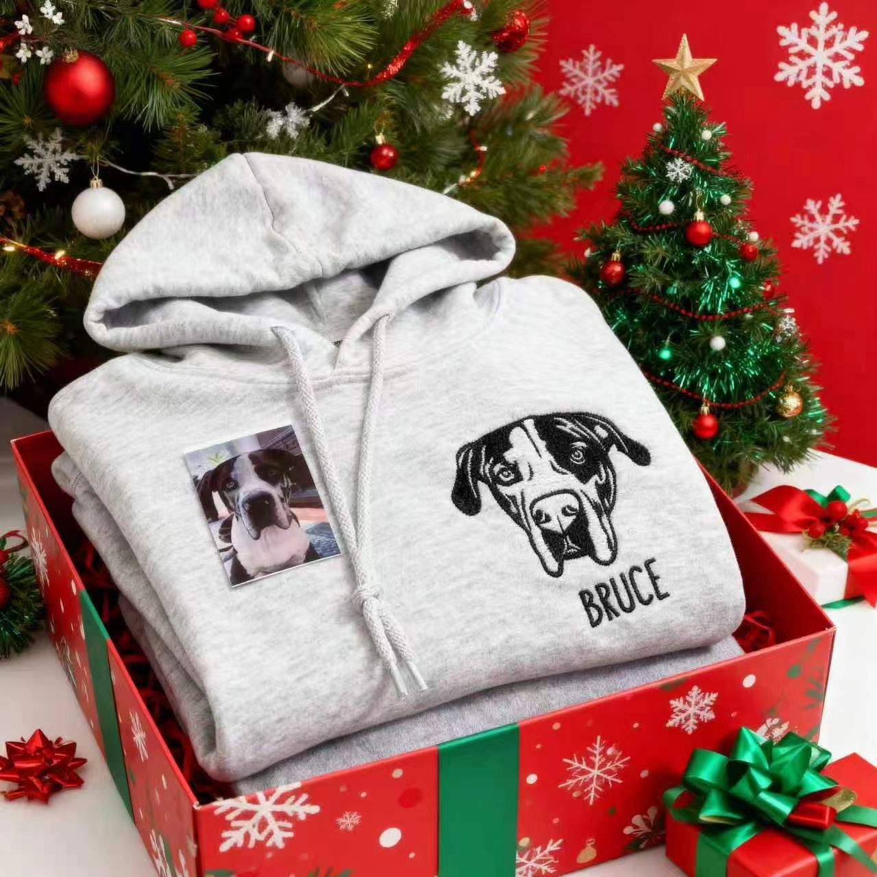 Custom gift Personalized Pet Face and Pet name Sweatshirt