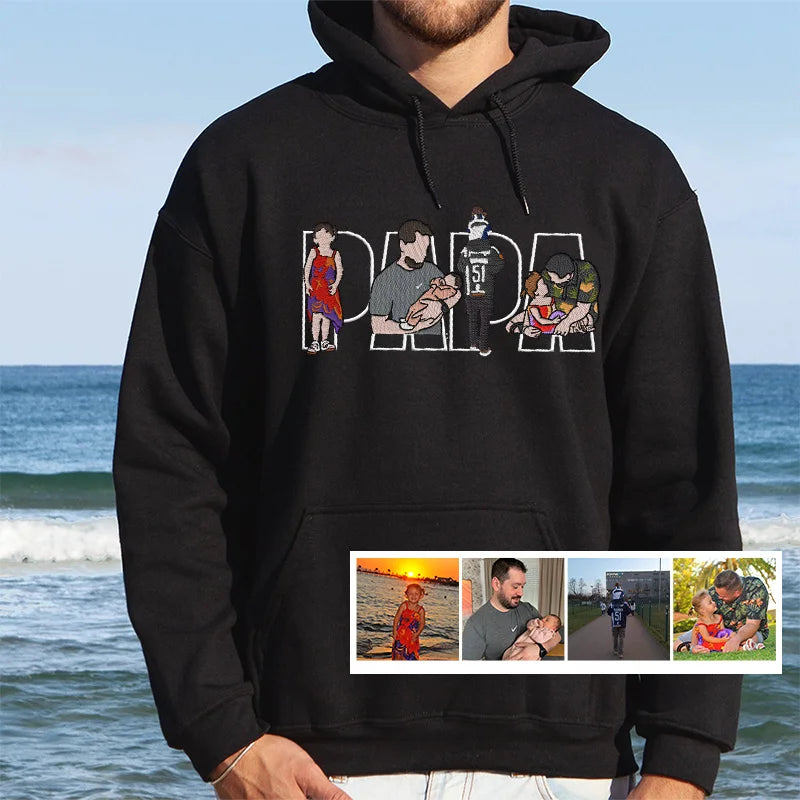 Father's Day Gift Custom Dad Embroidered Sweatshirt Unique Gift for Dad