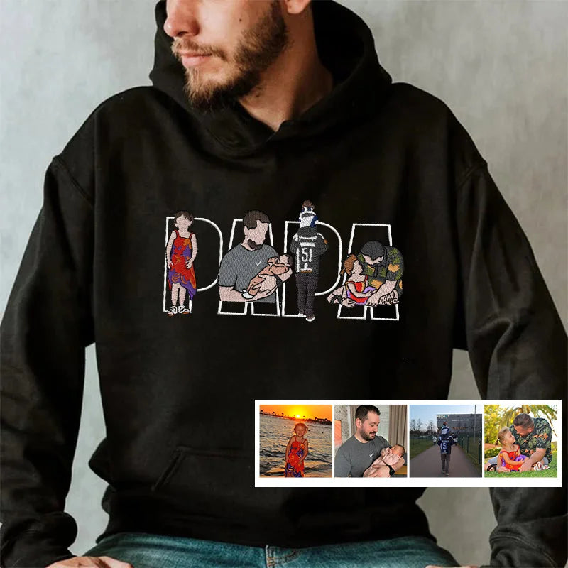 Father's Day Gift Custom Dad Embroidered Sweatshirt Unique Gift for Dad