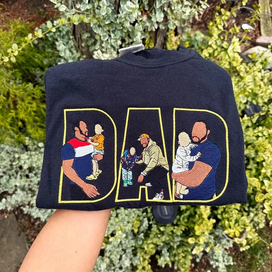 Father's Day Gift Custom Dad Embroidered Sweatshirt Unique Gift for Dad