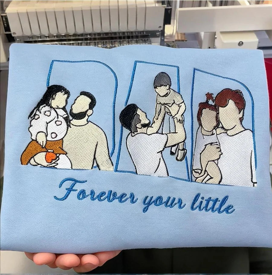 Father's Day Gift Custom Dad Embroidered Sweatshirt Unique Gift for Dad