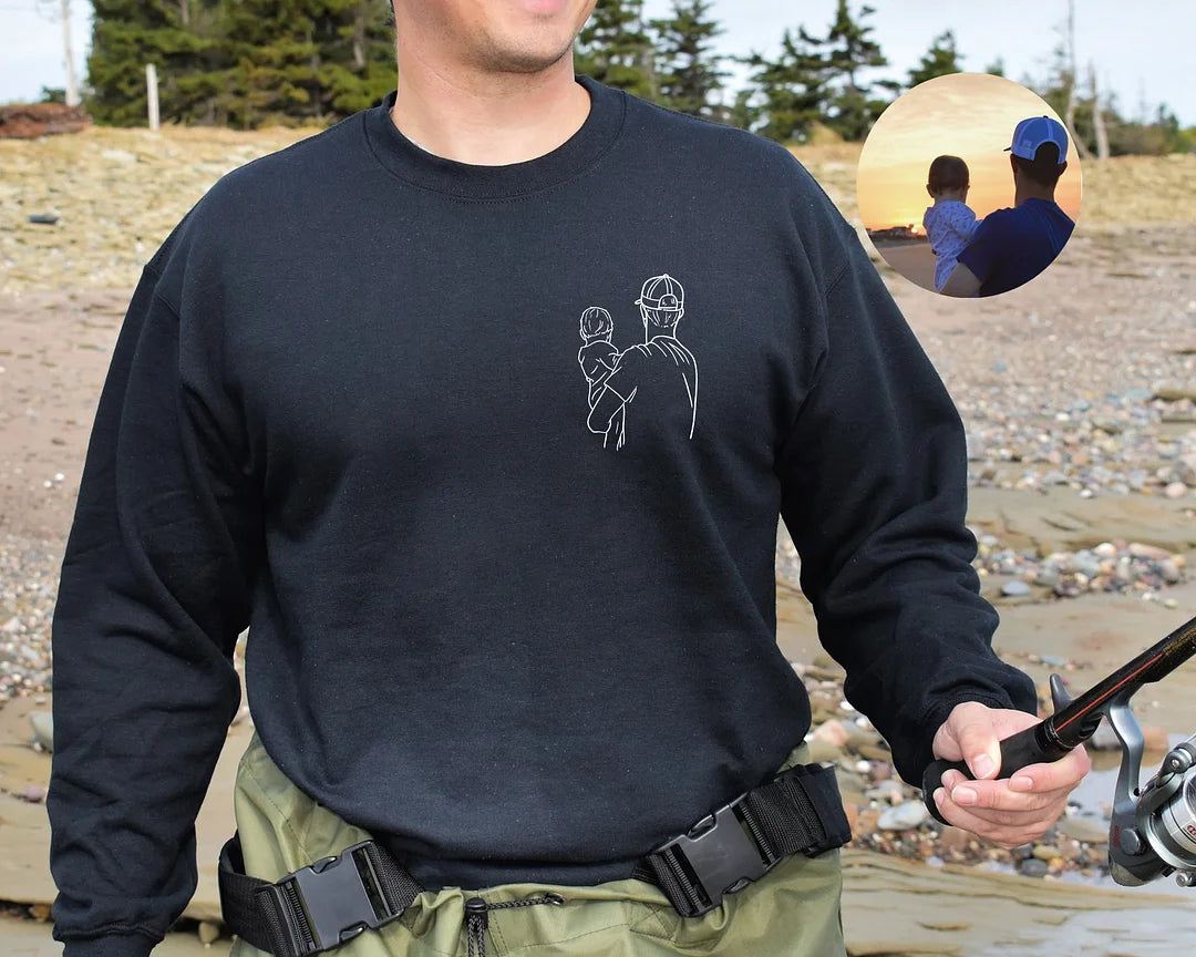 Custom Embroidered Dad Shirt, Gift for Dad from Daughter, Personalized Fathers Day