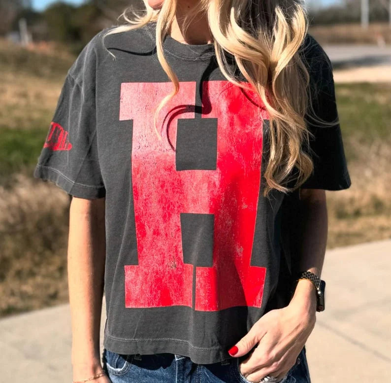 Bold Digit Varsity Sweater – Personalized Distressed Finish