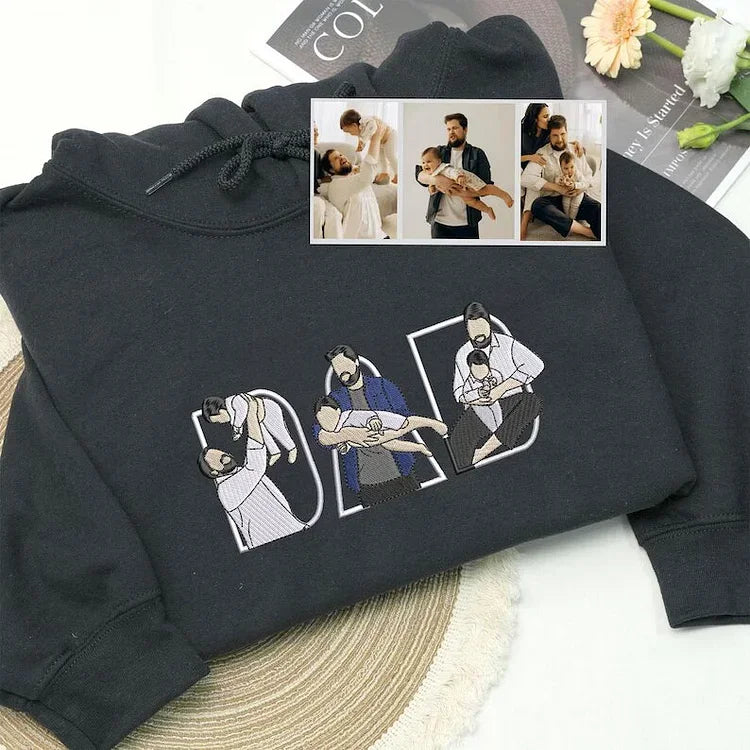 Father's Day Gift Custom Dad Embroidered Sweatshirt Unique Gift for Dad