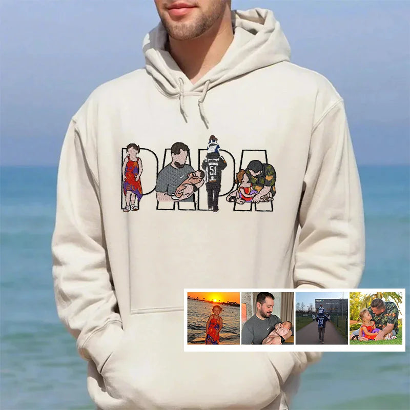 Father's Day Gift Custom Dad Embroidered Sweatshirt Unique Gift for Dad