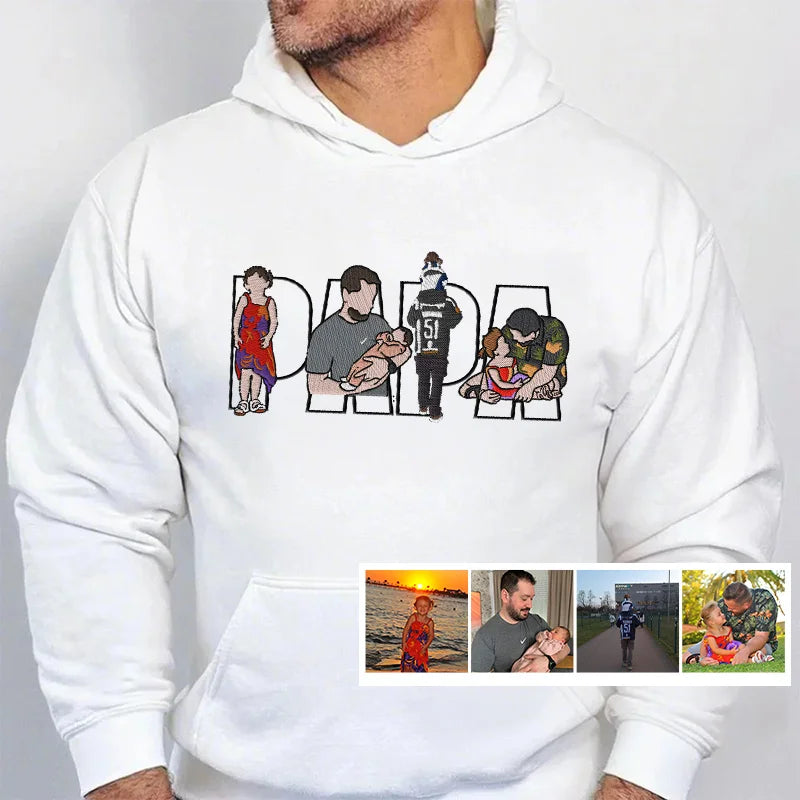 Father's Day Gift Custom Dad Embroidered Sweatshirt Unique Gift for Dad