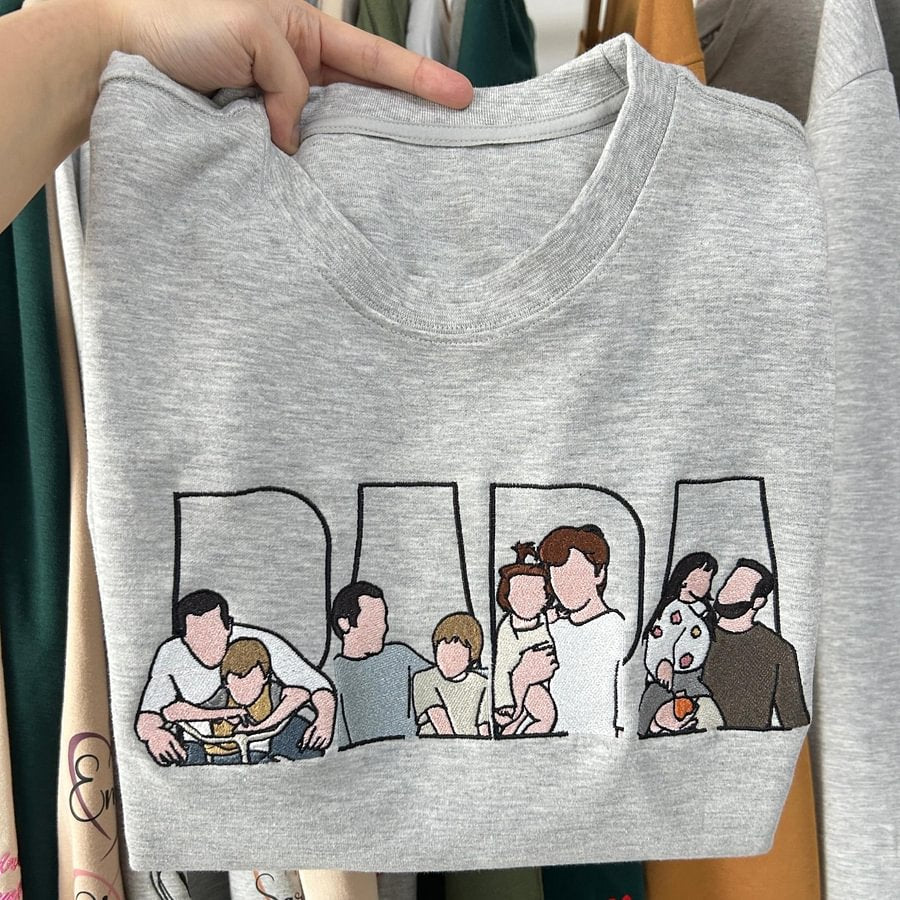 Father's Day Gift Custom Dad Embroidered Sweatshirt Unique Gift for Dad