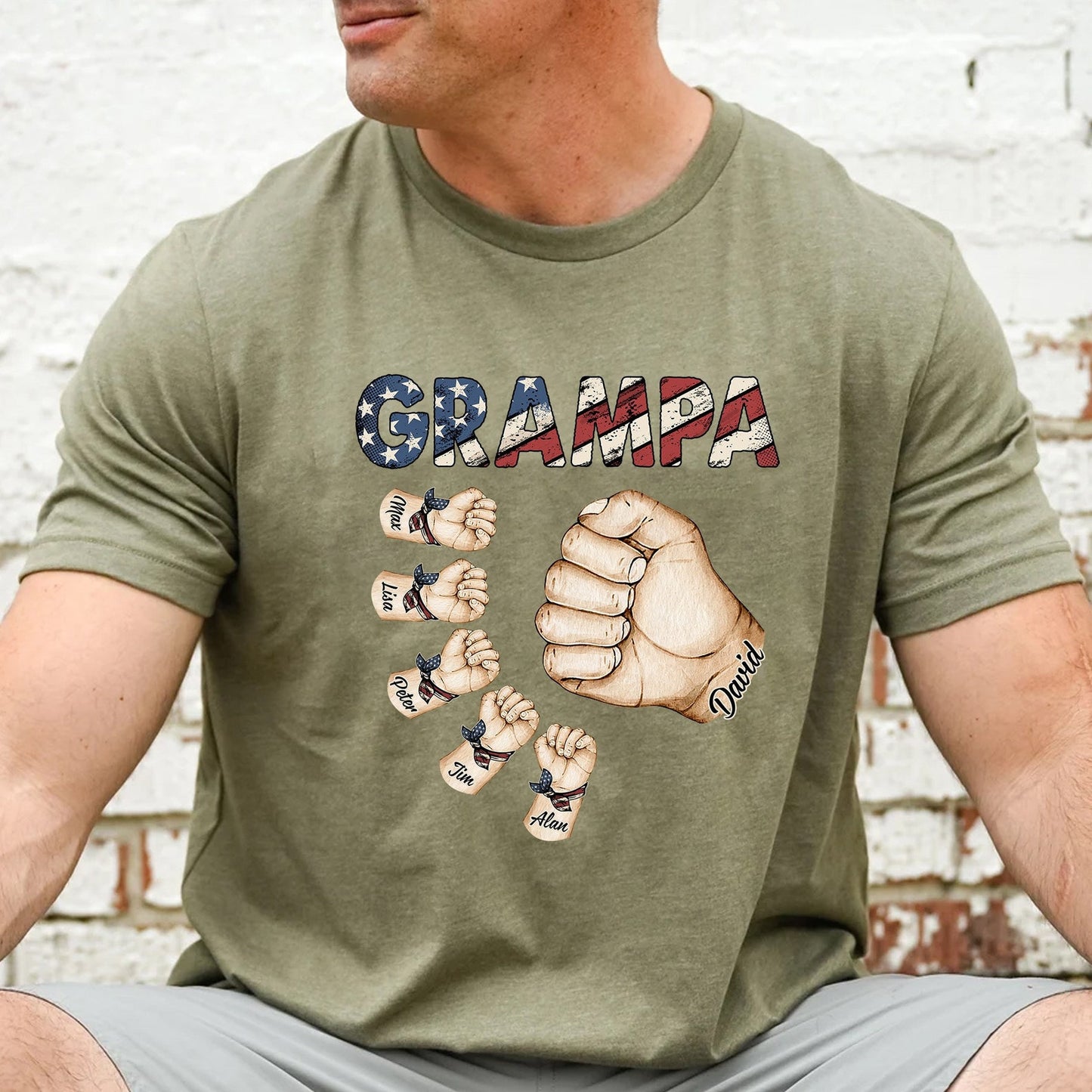 Matching Fist Bump Dad and Kid Sweatshirt – Personalized Print