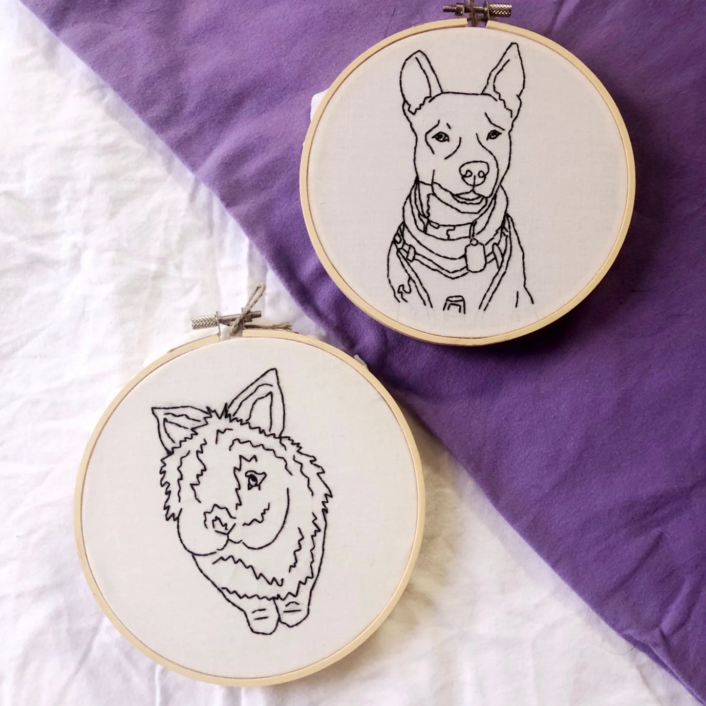 Custom embroidery hoop, embroidered design, handmade embroidery portrait, embroidered gift, embroidery art