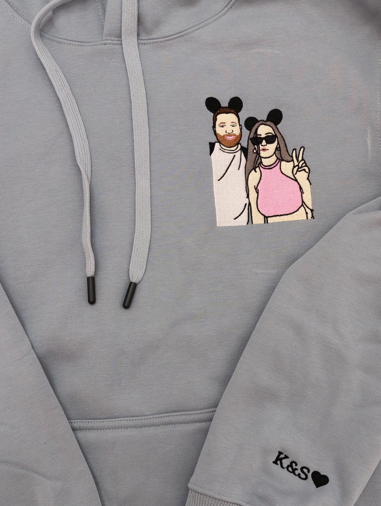 Custom Embroidered Sweatshirt for Dad with Kid Names on Sleeve, Personalized Dad Christmas Gifts Sweater,,Father's Day Gifts