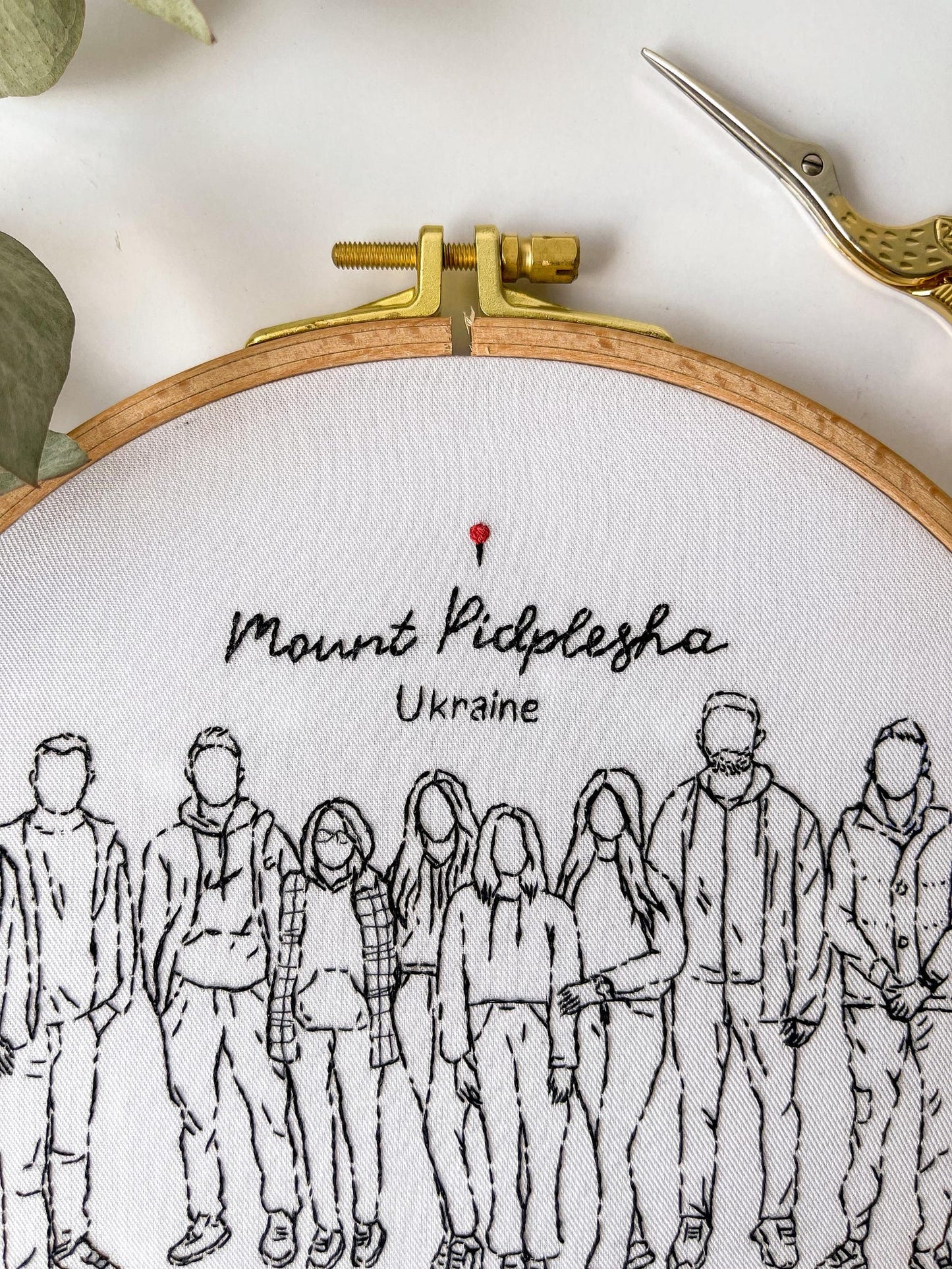 Custom friends people embroidery portrait, people embroidery design, best friend gift, hand embroidery, embroidery hoop, embroidered gift