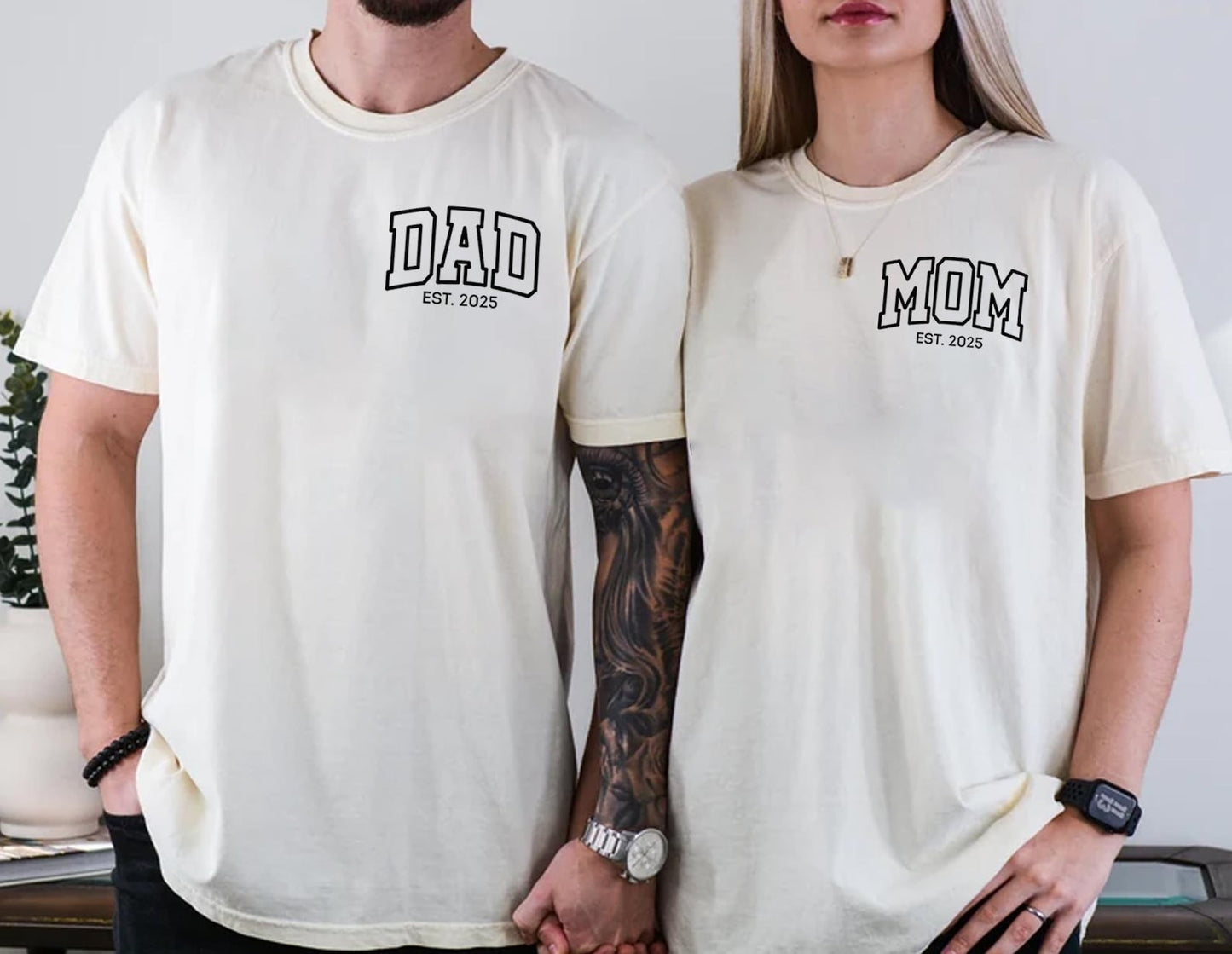 Edible Sugar Art "Best Dad Ever" & "Best Mom Ever" Set - Unique Birthday Gift for Parents - Personalized Option