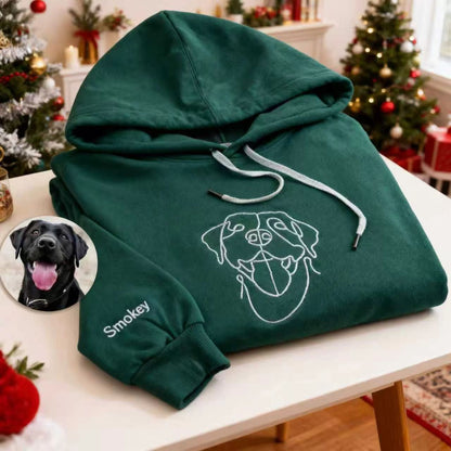 Custom Pet Face Shirt, Dog Mom Gift, Dog Embroidery, Pet Crewneck