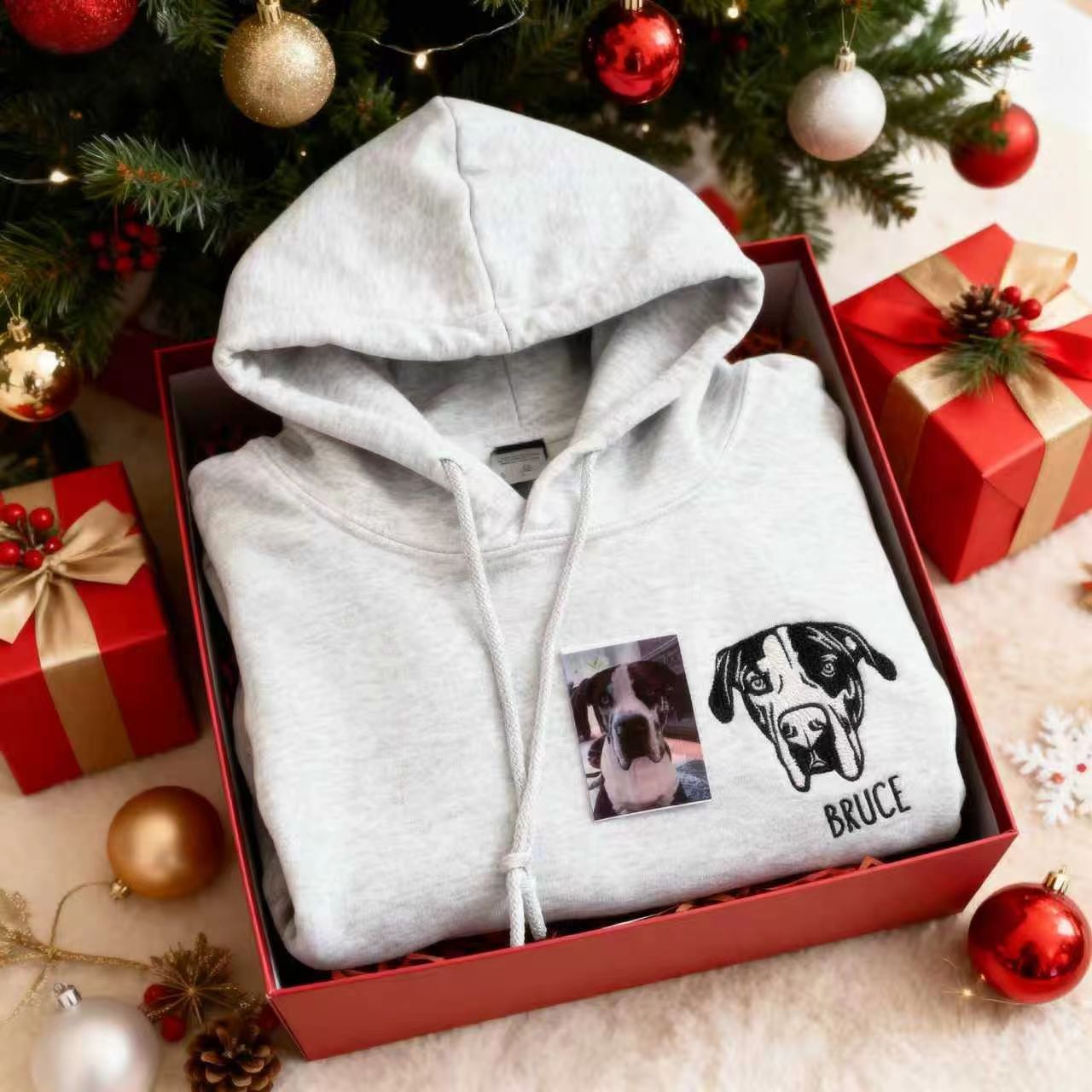 Custom gift Personalized Pet Face and Pet name Sweatshirt