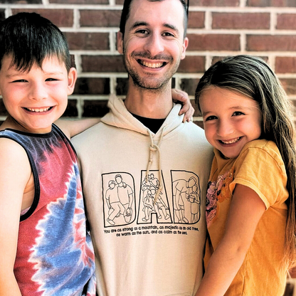 Custom Sketch Face Sweatshirt | Personalized Family Portrait Pullover