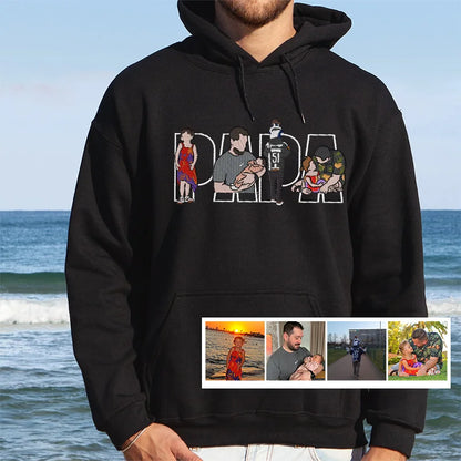 Father's Day Gift Custom Dad Embroidered Sweatshirt Unique Gift for Dad