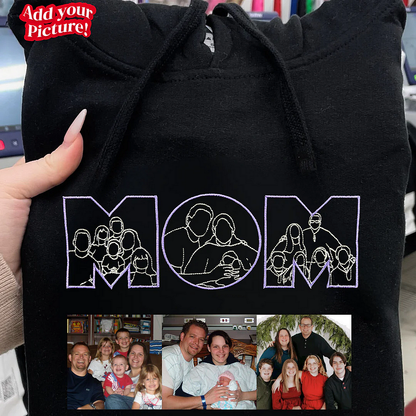 Custom Sketch Face Sweatshirt | Personalized Family Portrait Pullover