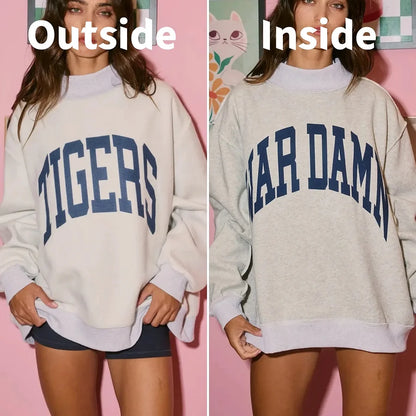 Custom College Team Reversible Mockneck – Personalized Team Basketball/Football Pullover