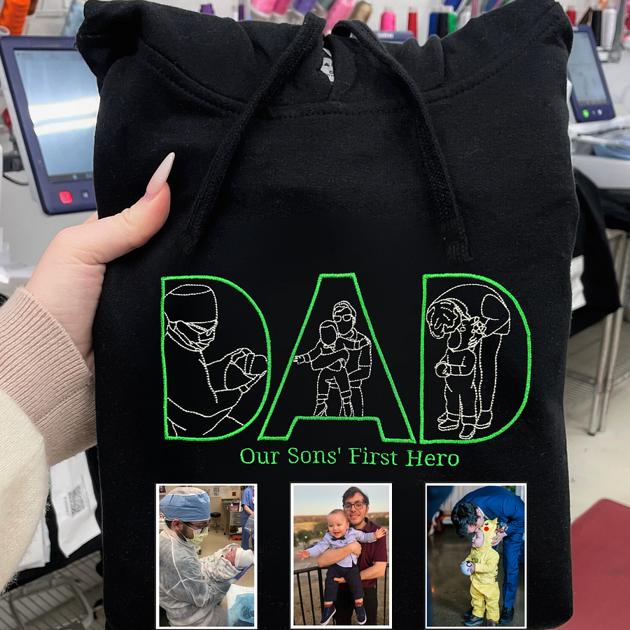 Custom Sketch Face Sweatshirt | Personalized Family Portrait Pullover