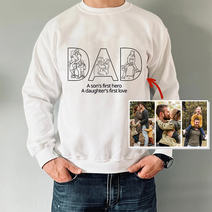 Father's Day Gift Personalized Embroidered Sweatshirt For Dad