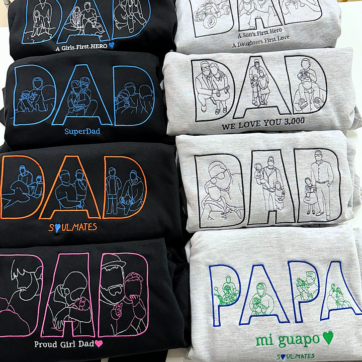 Custom Sketch Face Sweatshirt | Personalized Family Portrait Pullover