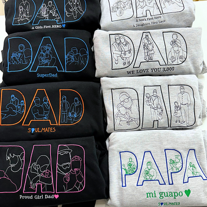 Custom Sketch Face Sweatshirt | Personalized Family Portrait Pullover