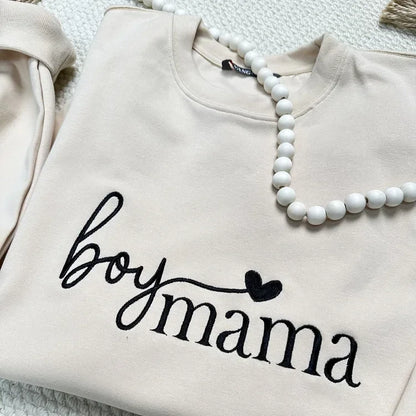 Family Portrait Embroidered Sweatshirt Custom Cartoon Family Picture Pullover