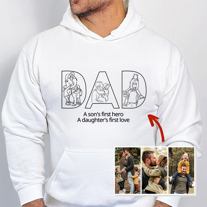 Father's Day Gift Personalized Embroidered Sweatshirt For Dad