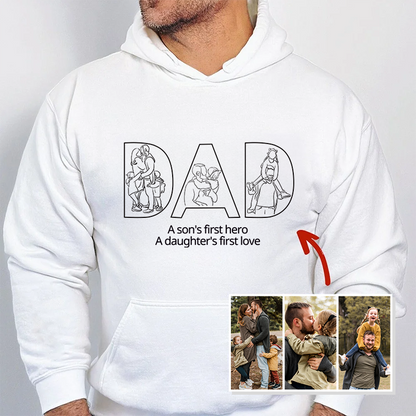 Father's Day Gift Personalized Embroidered Sweatshirt For Dad