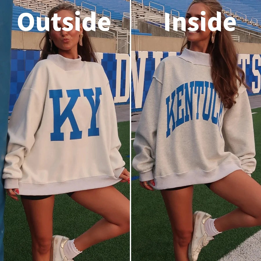 Custom College Team Reversible Mockneck – Personalized Team Basketball/Football Pullover