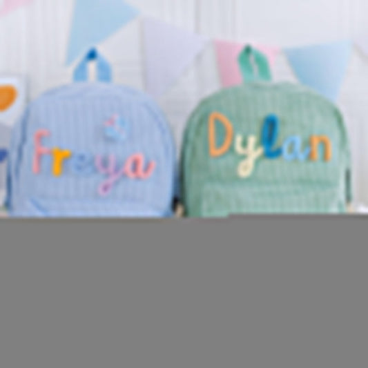 Personalized children's backpack – Cute corduroy school bag with name