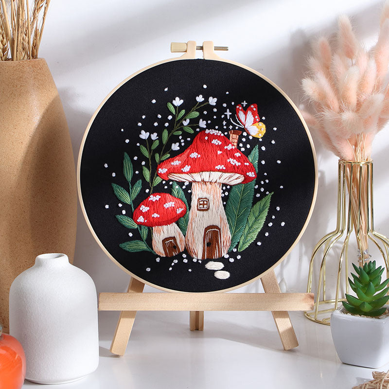 Beginner-Friendly Embroidery Kit Embroidery Kit For Beginner - All-in-One Holiday Craft Gift Set for Adults Christmas Gift