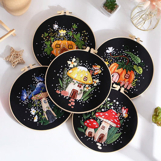 Beginner-Friendly Embroidery Kit Embroidery Kit For Beginner - All-in-One Holiday Craft Gift Set for Adults Christmas Gift