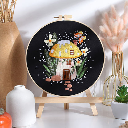Beginner-Friendly Embroidery Kit Embroidery Kit For Beginner - All-in-One Holiday Craft Gift Set for Adults Christmas Gift