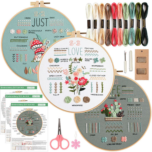 Embroidery DIY Kit Embroidery Kit For Beginner - Creative Holiday Handcraft Gift