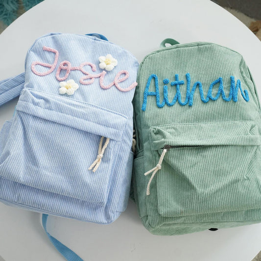 My First Own Backpack – Personalizable with Name in Corduroy Look