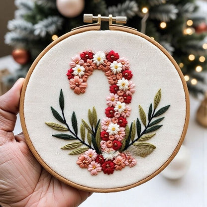 Christmas Tree Embroidery DIY Kit Embroidery Kit For Beginner - Creative Holiday Handcraft Gift