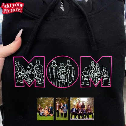 Custom Sketch Face Sweatshirt | Personalized Family Portrait Pullover