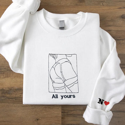 Sizzling Custom Portrait Sweatshirt | A Personalized & Sexy Gift for Him