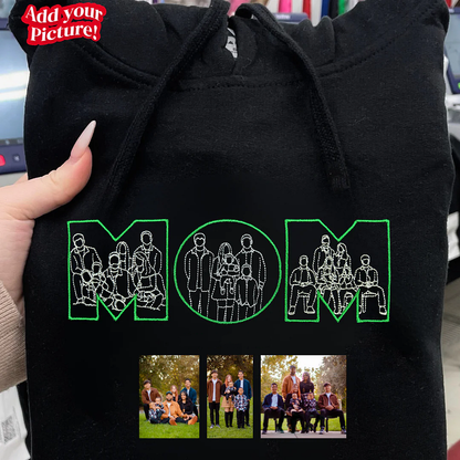 Custom Sketch Face Sweatshirt | Personalized Family Portrait Pullover