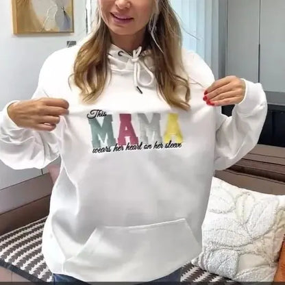 Custom Embroidered Mom’s Love Is Stitched Into Every Hug Sweatshirt | Mother’s Day Gift