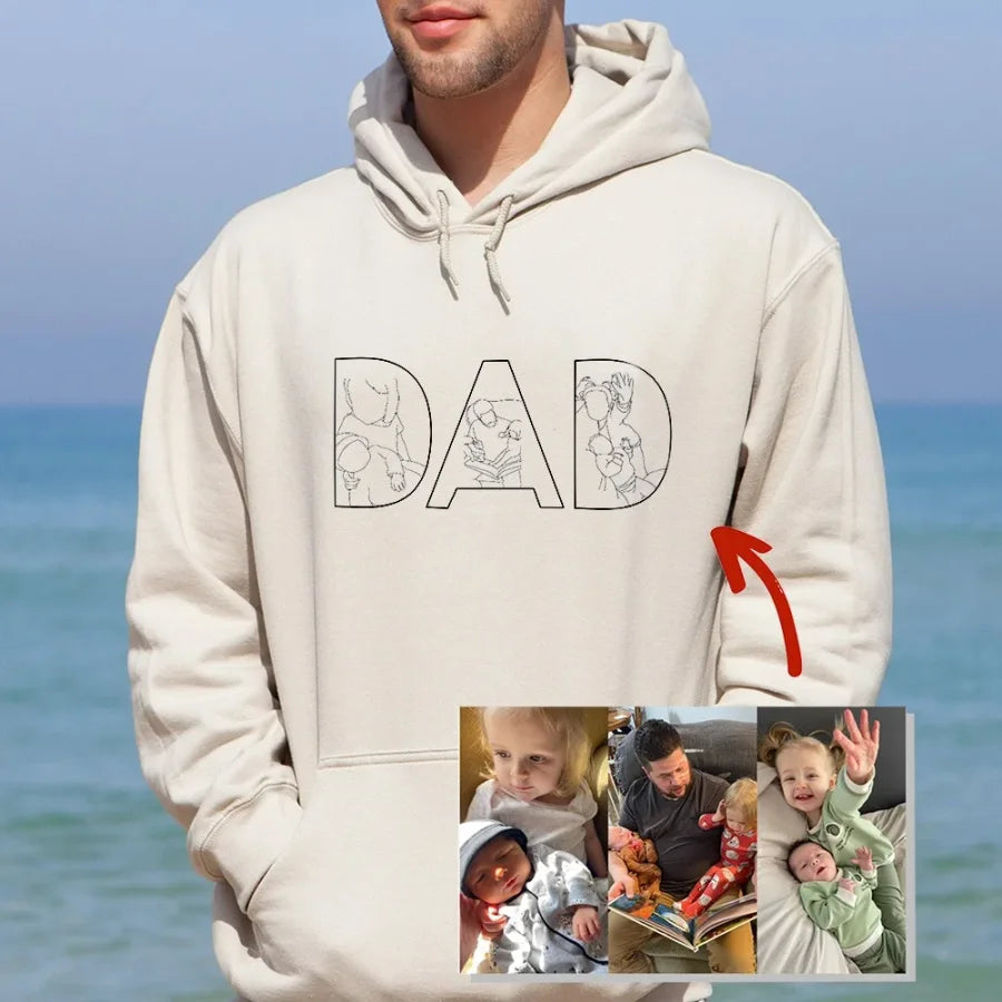 Father's Day Gift Personalized Embroidered Sweatshirt For Dad