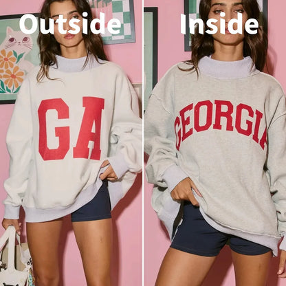 Custom College Team Reversible Mockneck – Personalized Team Basketball/Football Pullover