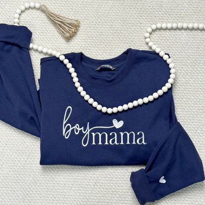 Family Portrait Embroidered Sweatshirt Custom Cartoon Family Picture Pullover