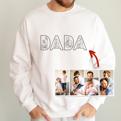 Father's Day Gift Personalized Embroidered Sweatshirt For Dad