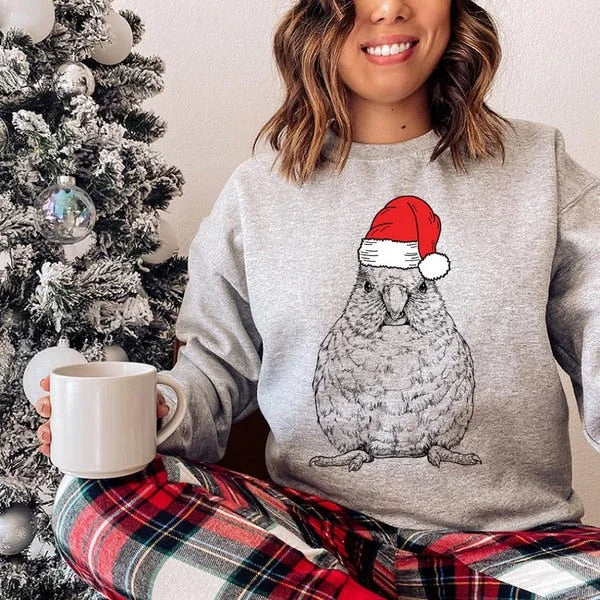 Personalized Pet Christmas Sweater - Custom Dog & Cat Holiday Sweatshirt with Santa Hat Design