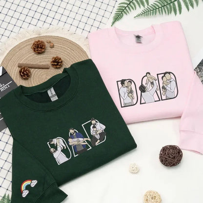 Father's Day Gift Custom Dad Embroidered Sweatshirt Unique Gift for Dad