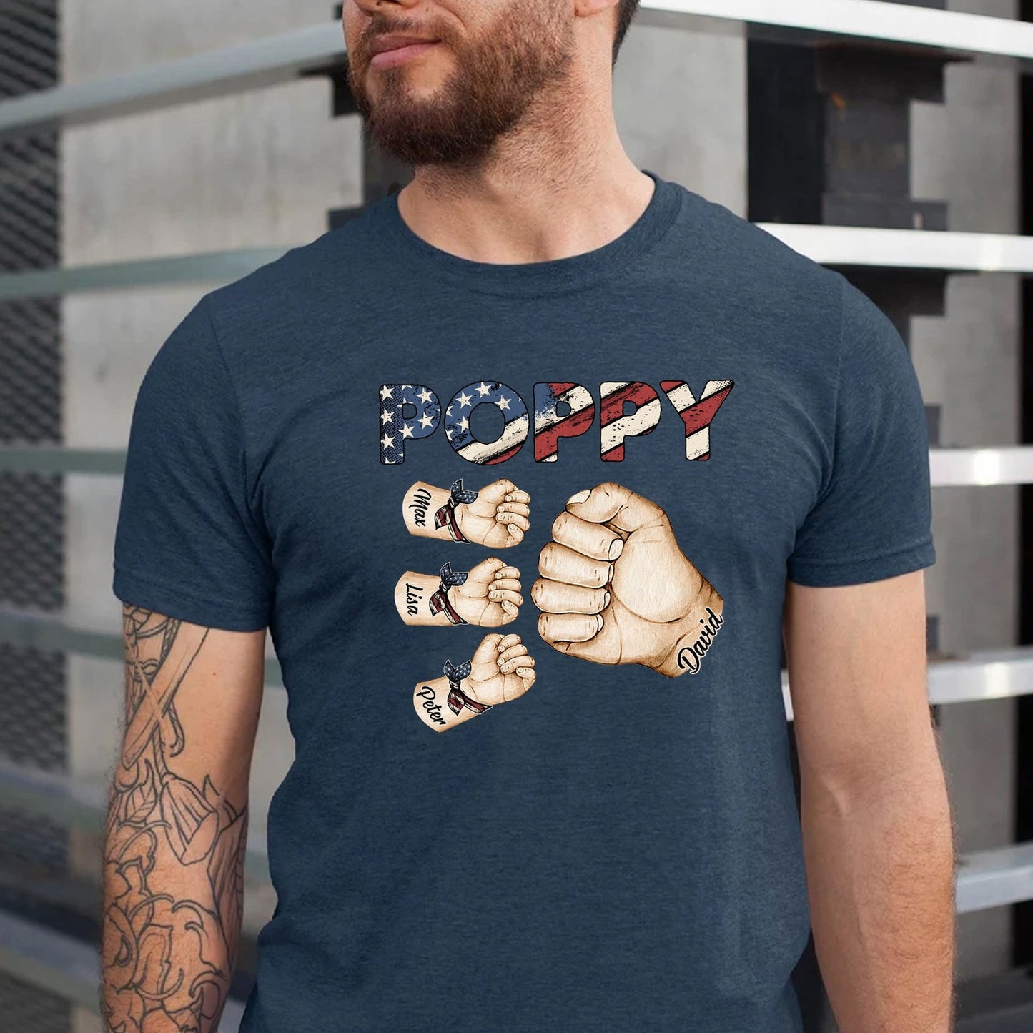 Matching Fist Bump Dad and Kid Sweatshirt – Personalized Print